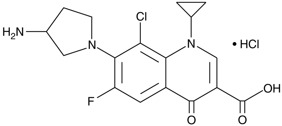 Clinafloxacin (hydrochloride)