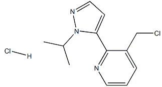 3-(chloromethyl)-2-(1-isopropyl-1H-pyrazol-5-yl)pyridine hydrochloride