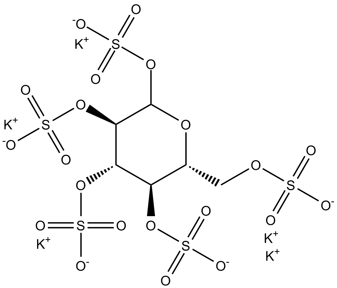 Glucose pentasulfate (potassium salt)