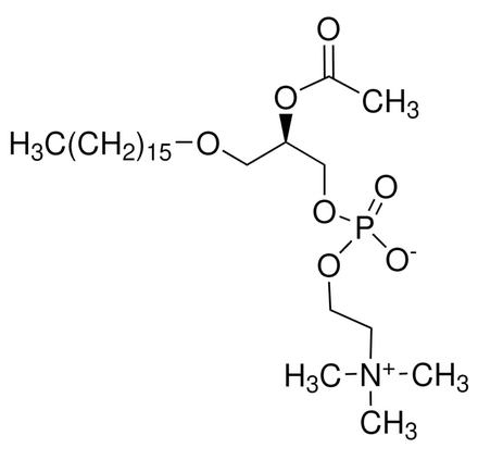 β-乙酰基-γ-O-烷基-L-α-磷脂酰胆碱，来源于牛心脏卵磷脂