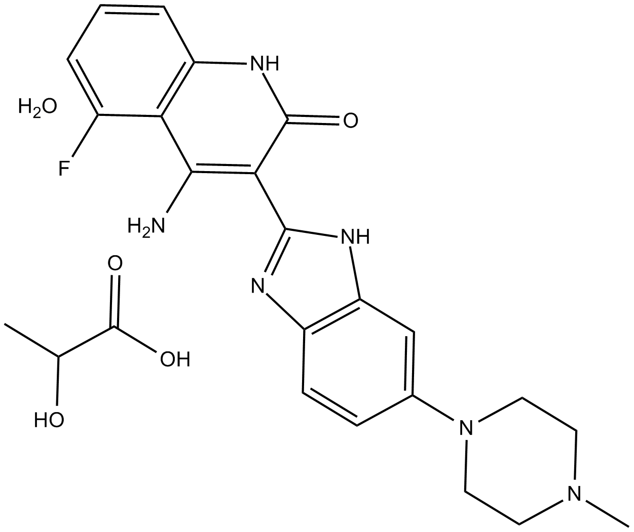 多韦替尼乳酸盐水合物